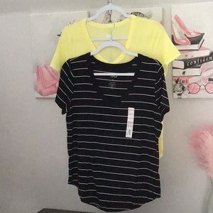 SO v neck short sleeve tshirts (2 pk)